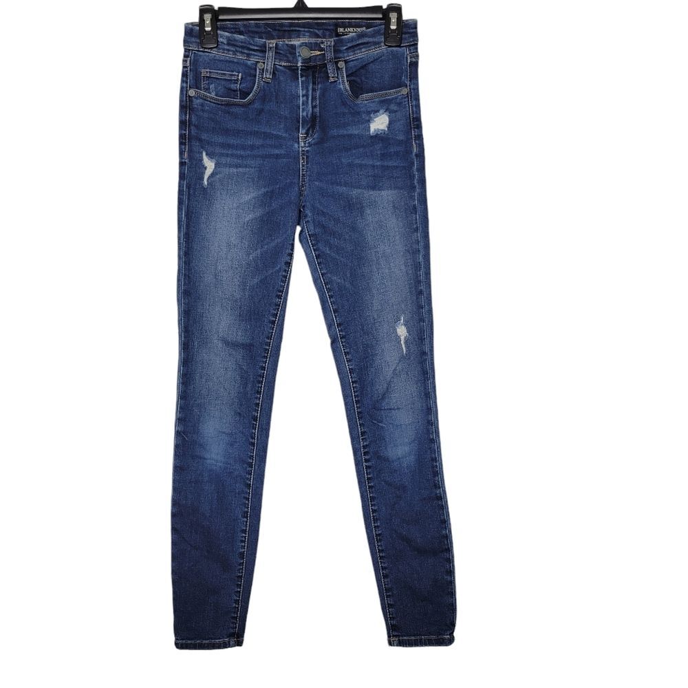 BlankNYC Size 26 Dark Wash The Great Jones High Rise Skinny Distressed Jeans